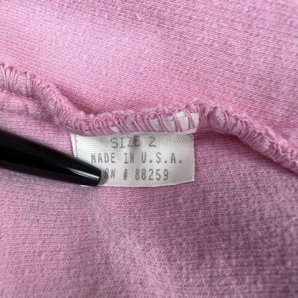 Subtle Tones Pink Cotton‎ Terry V Neck Sleeveless Kangaroo Pocket Midi Dress M - Picture 10 of 16